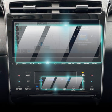 Hyundai Tucson / Santa Cruz 2024-2025 10.25" İnç Navigasyon ve Hava Kontrol Ekranı için 9H Nano IPG ProActive Ekran Koruyucu