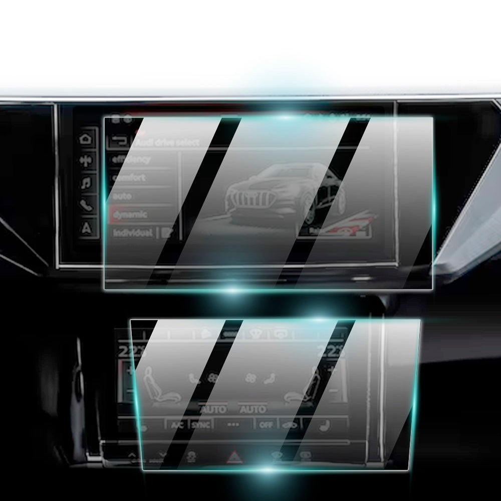 IPG ProActive for Audi Q8 e-Tron 2019-2024 & Q8 2019-2024 & Q7 2020-2024 10.1" inch Navigation + 8.6" inch Second Screen (2 Pieces) Screen Protector