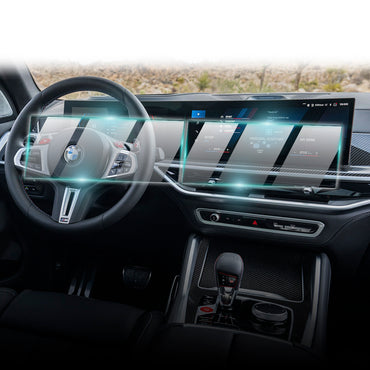 BMW X5 & X6 & XM 2024 & X7 2023-2024 uyumlu 12.3" inç Gösterge Paneli ve 14.9" inç Navigasyon için 9H Nano IPG ProActive Ekran Koruyucu (2'li SET)