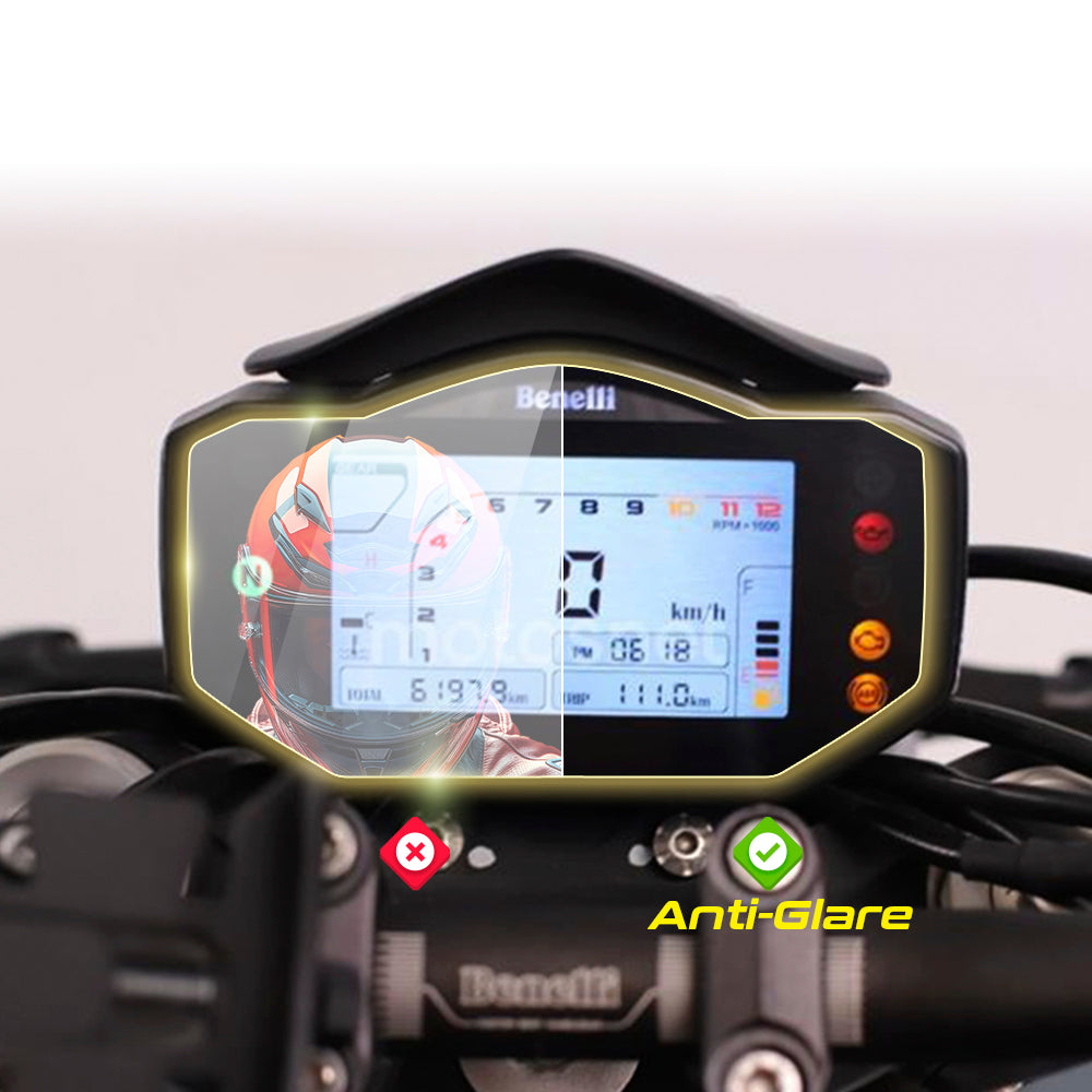 Benelli 752-752S GPS Navigasyon Hız Göstergesi Gösterge Paneli için IPG Anti-Glare Yansıma Önleyici Ekran Koruyucu