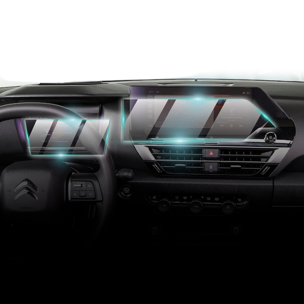 IPG ProActive for Citroen C4 X 2021-2024 eC4X 10" Inch Navigation + 5.5" Inch Dashboard SCREEN Protector