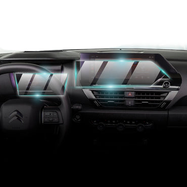 Citroen C4 X 2021-2024 C4 - eC4 - C4X - eC4X 10" inç Navigasyon + 5.5" inç Gösterge Paneli için 9H Nano IPG ProActive Ekran Koruyucu