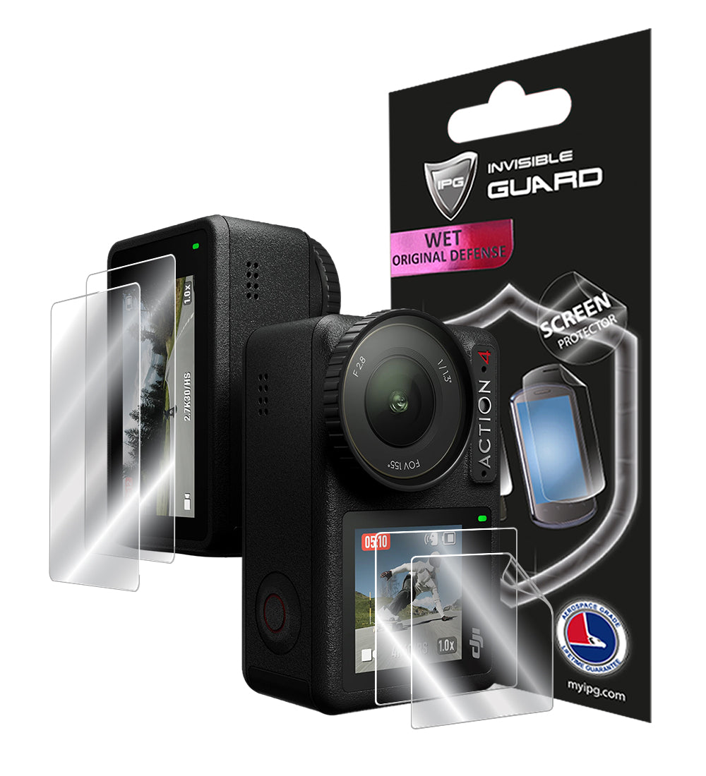 IPG Original for DJI Osmo Action 4 Action Camera Digital SCREEN Protector (2 Units) (Hydrogel)