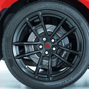 2017-2024 Dodge Challenger Hash Rhombus Jant Kapağı için IPG Dekoratif Koruyucu Logo Amblem Sticker Etiket Aksesuar Vinil (4 Set)