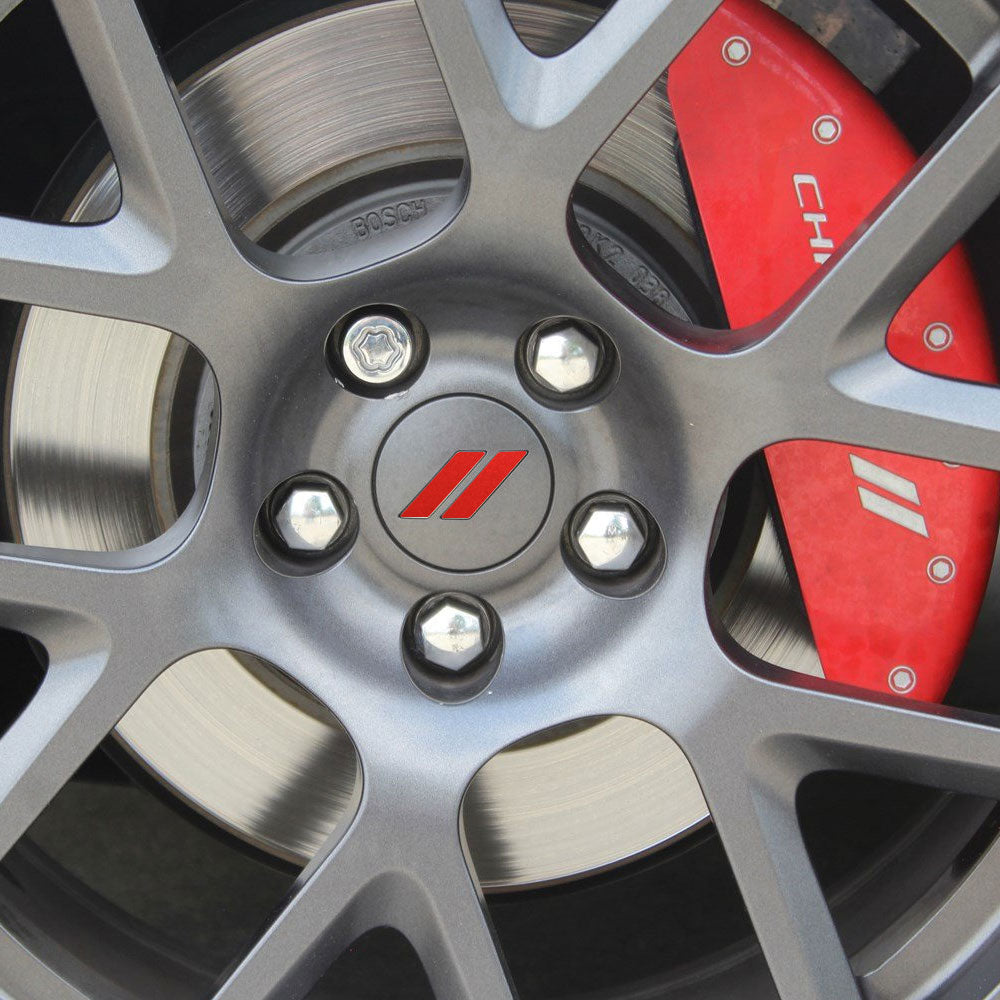 2017-2024 Dodge Challenger Hash Rhombus Jant Kapağı için IPG Dekoratif Koruyucu Logo Amblem Sticker Etiket Aksesuar Vinil (4 Set)