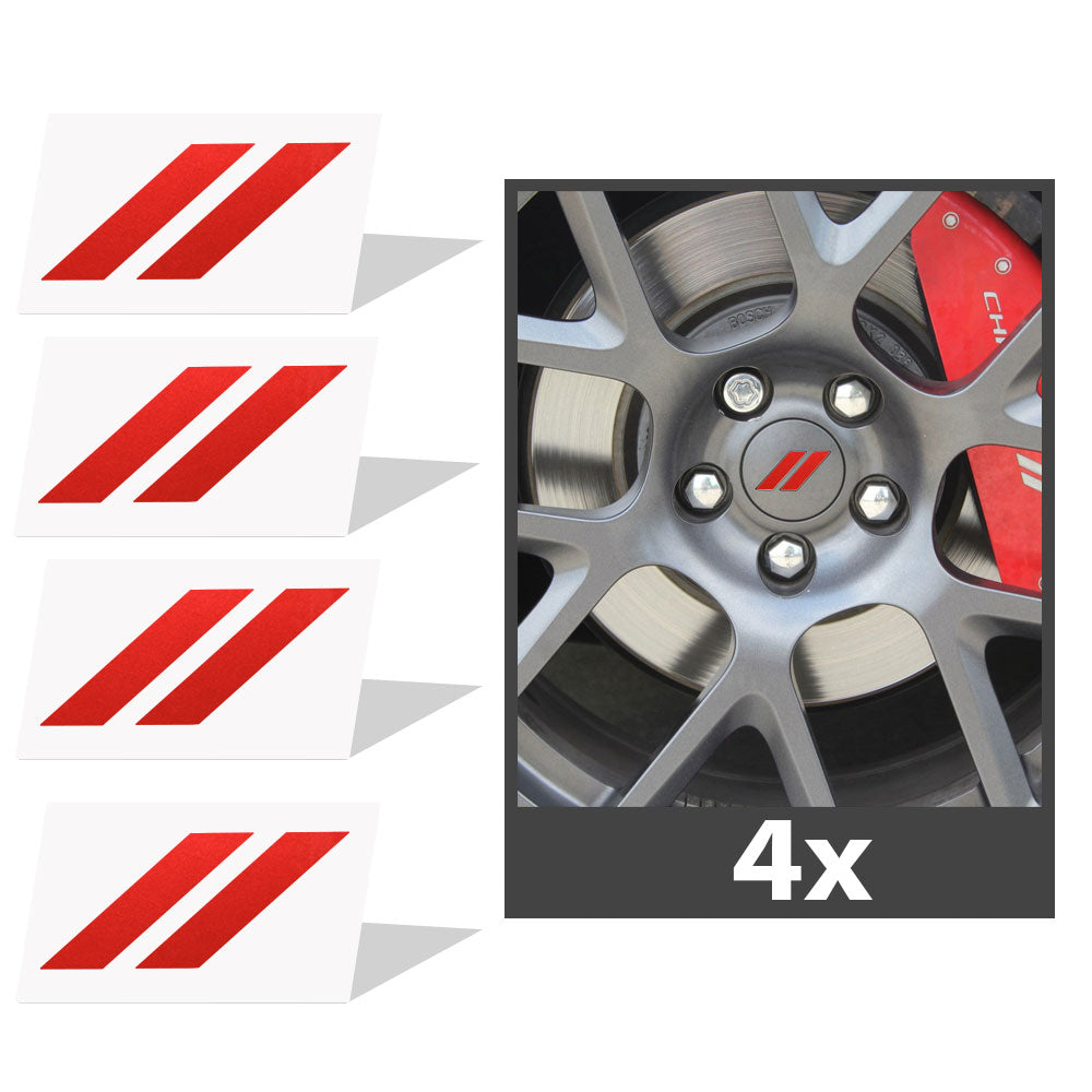 2017-2024 Dodge Challenger Hash Rhombus Jant Kapağı için IPG Dekoratif Koruyucu Logo Amblem Sticker Etiket Aksesuar Vinil (4 Set)