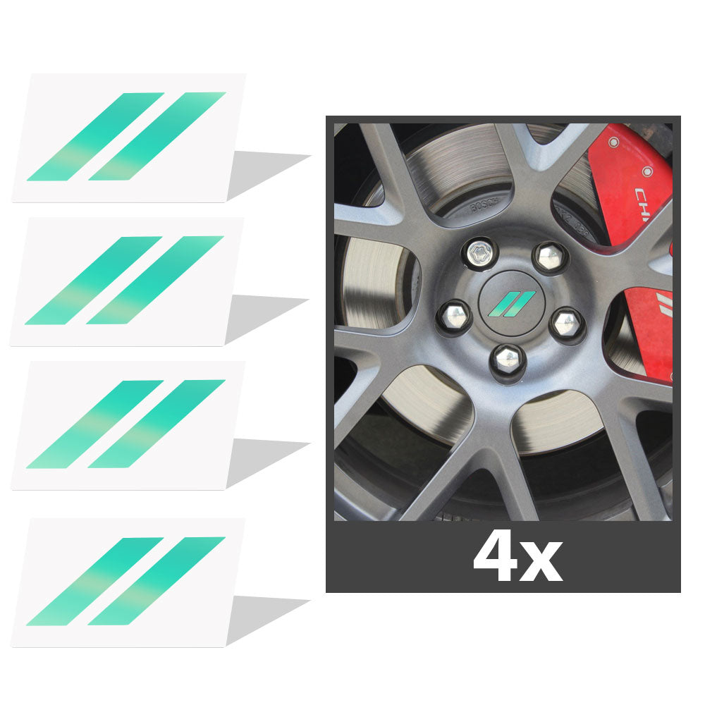 2017-2024 Dodge Challenger Hash Rhombus Jant Kapağı için IPG Dekoratif Koruyucu Logo Amblem Sticker Etiket Aksesuar Vinil (4 Set)