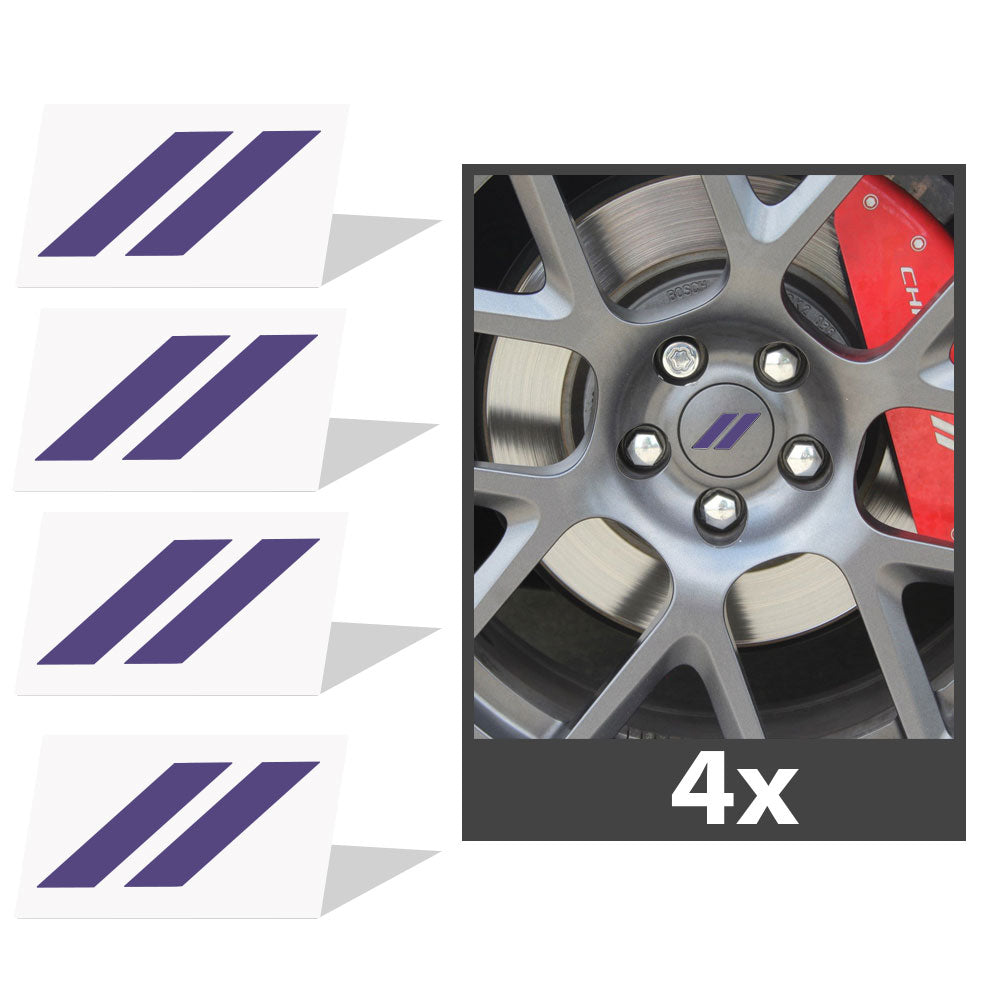2017-2024 Dodge Challenger Hash Rhombus Jant Kapağı için IPG Dekoratif Koruyucu Logo Amblem Sticker Etiket Aksesuar Vinil (4 Set)