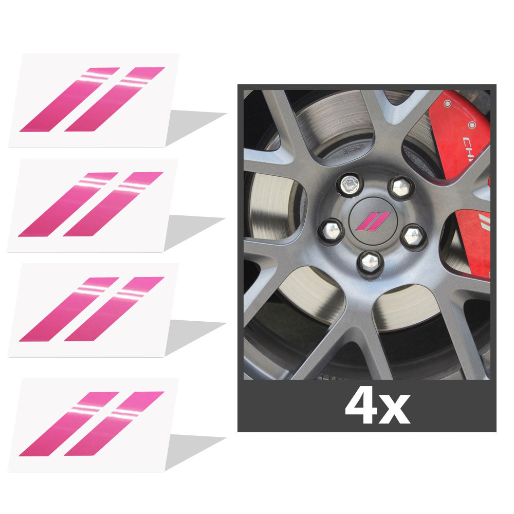 2017-2024 Dodge Challenger Hash Rhombus Jant Kapağı için IPG Dekoratif Koruyucu Logo Amblem Sticker Etiket Aksesuar Vinil (4 Set)