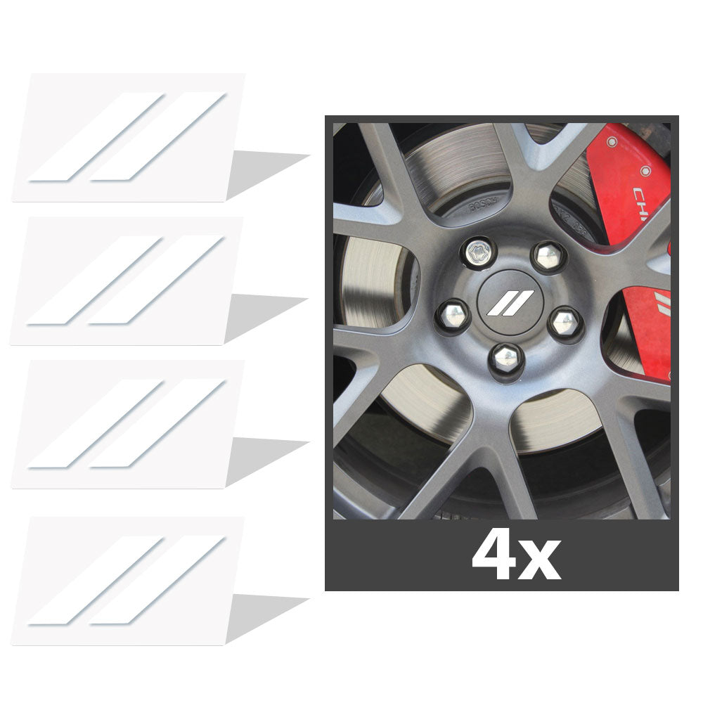 2017-2024 Dodge Challenger Hash Rhombus Jant Kapağı için IPG Dekoratif Koruyucu Logo Amblem Sticker Etiket Aksesuar Vinil (4 Set)