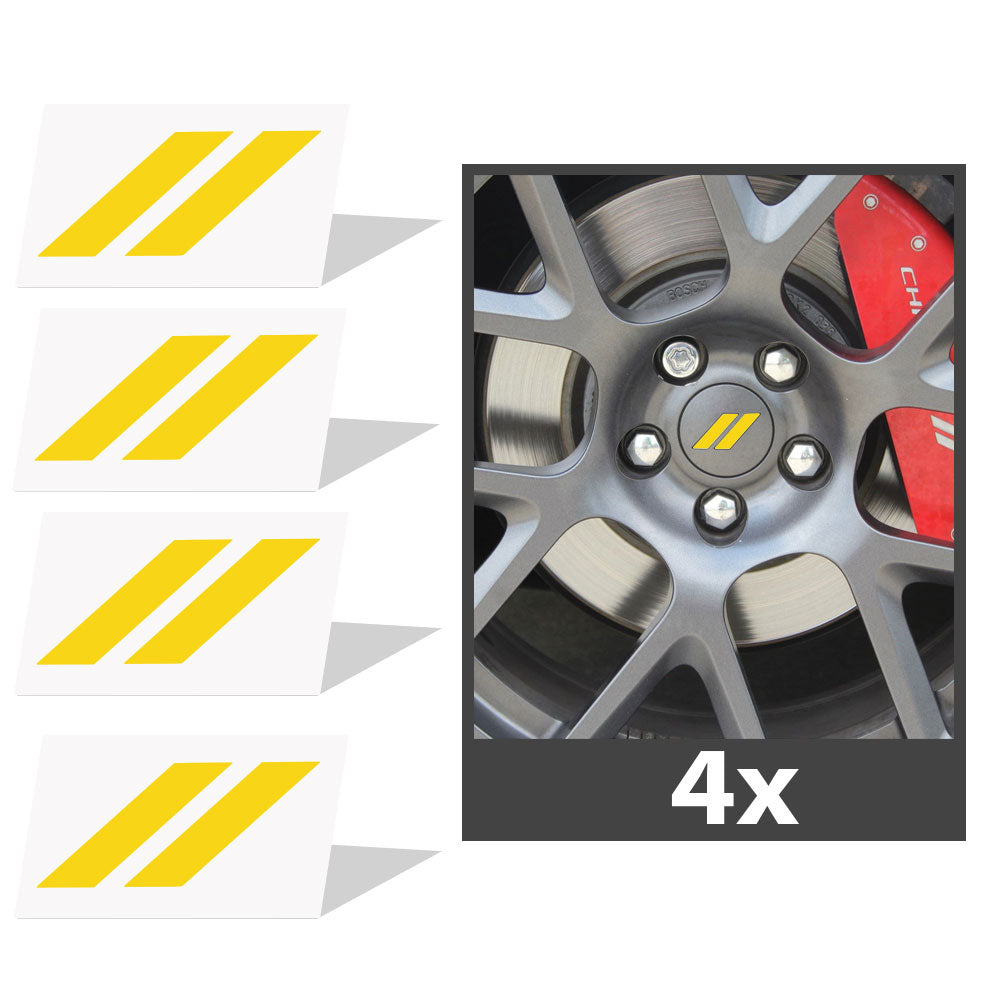 2017-2024 Dodge Challenger Hash Rhombus Jant Kapağı için IPG Dekoratif Koruyucu Logo Amblem Sticker Etiket Aksesuar Vinil (4 Set)
