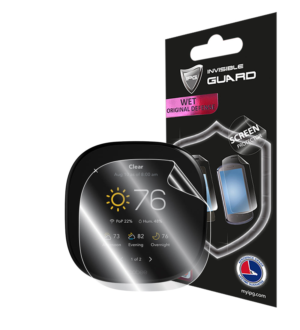 Ecobee Akıllı Termostat Premium/Gelişmiş ısı ölçer için IPG Orijinal EKRAN Koruyucu (Hidrojel)
