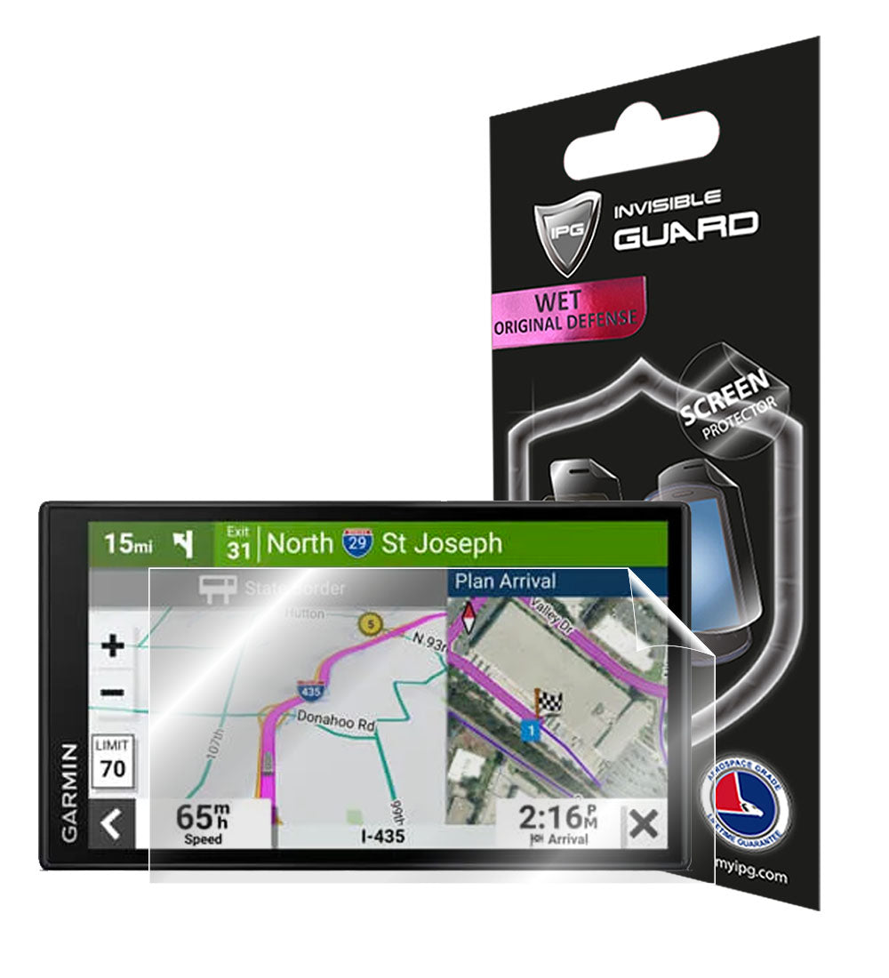 IPG Original for Garmin Dezl OTR610 6” GPS Truck Navigator GPS SCREEN Protector (Hydrogel)