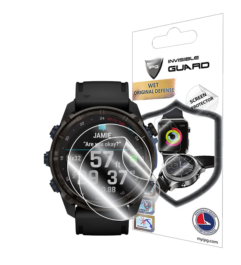 Garmin Descent Mk3i (Kasa Boyu:51 mm) Akıllı Saat için IPG Orijinal Ekran Koruyucu (2 Adet) (Hidrojel)