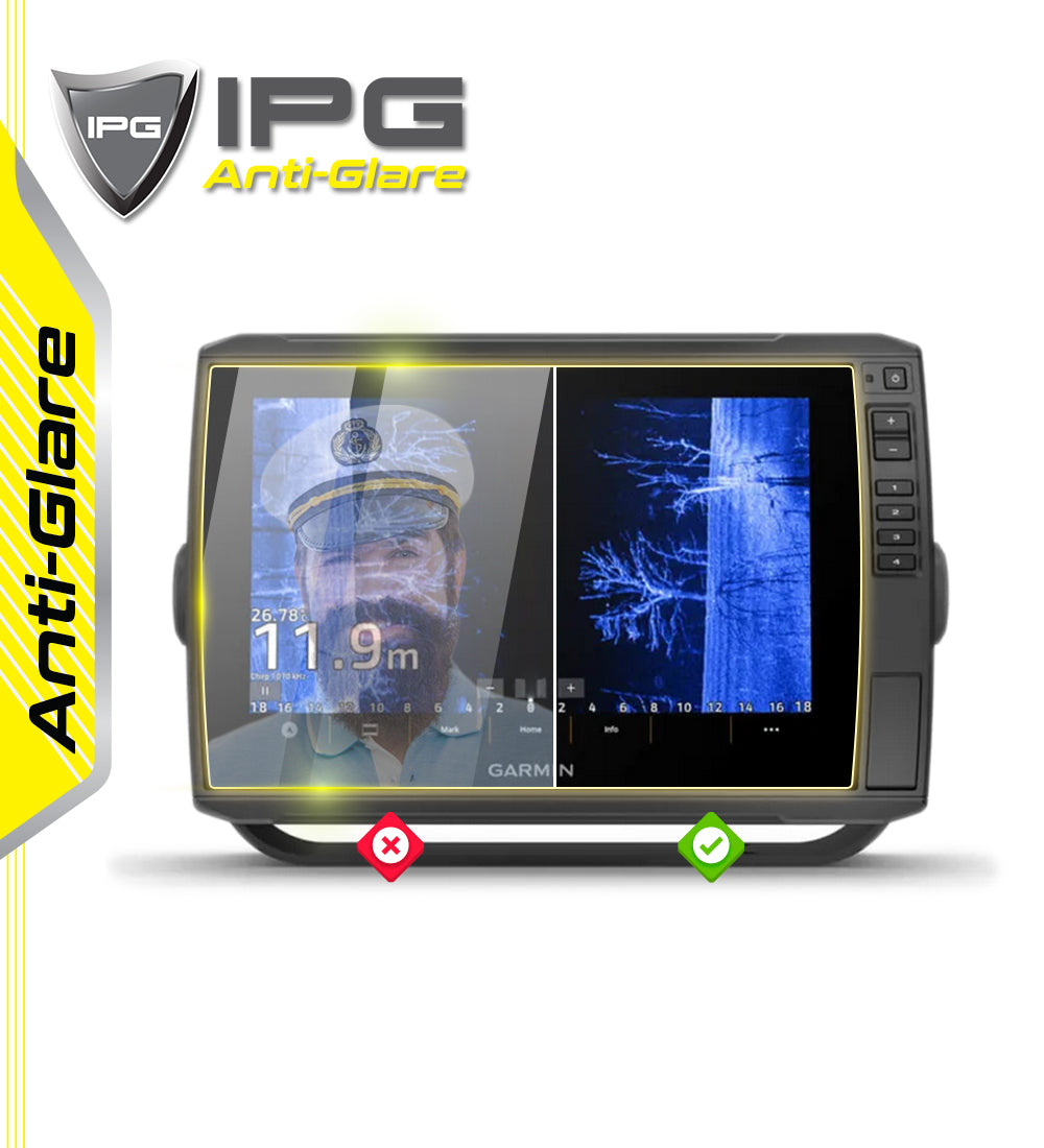 Garmin EchoMAP 102 SV Ultra / 106 SV Ultra-2 / 102 SV 10" inç Sonar Radar Harita Dönüştürücü Ekranı için IPG Anti-Glare Yansıma Önleyici Ekran Koruyucu