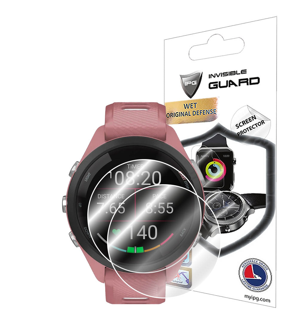IPG Original for Garmin Forerunner 265 - Forerunner 265S Music Smartwatch SCREEN Protector (2 Units) (Hydrogel)