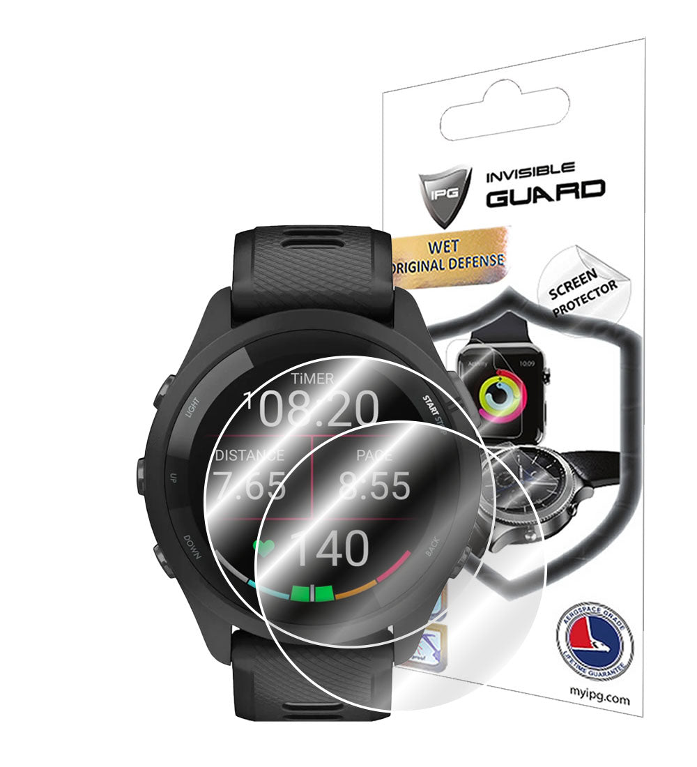 IPG Original for Garmin Forerunner 265 - Forerunner 265S Music Smartwatch SCREEN Protector (2 Units) (Hydrogel)