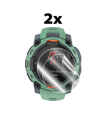 Garmin Instinct 3 - 45 mm AMOLED / SOLAR Akıllı Saat için IPG Orijinal Ekran Koruyucu (2 Adet) (Hidrojel)