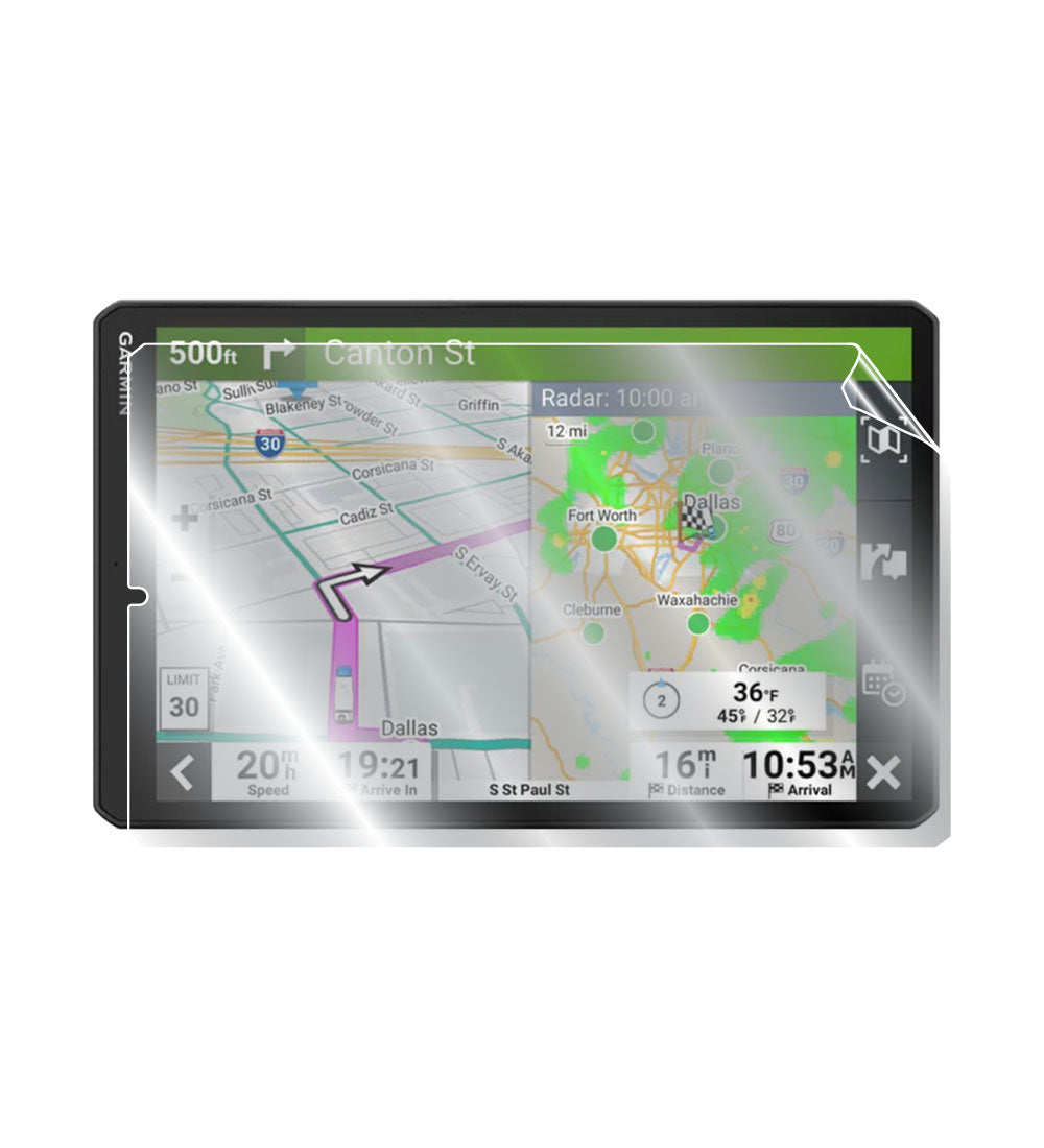 Garmin RV 1095 10 inç Extra büyük GPS Navigasyon için IPG Orijinal EKRAN Koruyucu (Hidrojel)