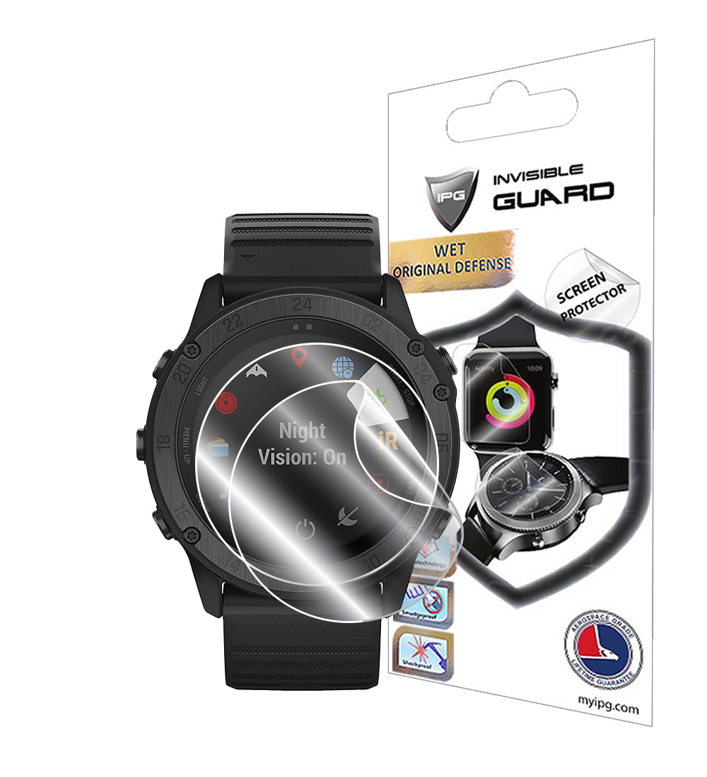 Garmin Tactix Delta Solar Taktiksel Akıllı Saat için IPG Orijinal Ekran Koruyucu (2 Adet) (Hidrojel)