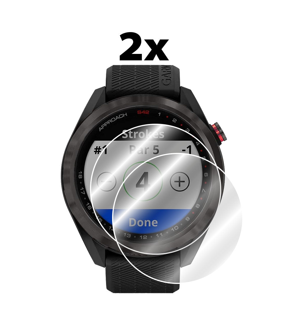 IPG Original for Garmin Approach S42 GPS Golf Smartwatch SCREEN Protector (2 Units) (Hydrogel)