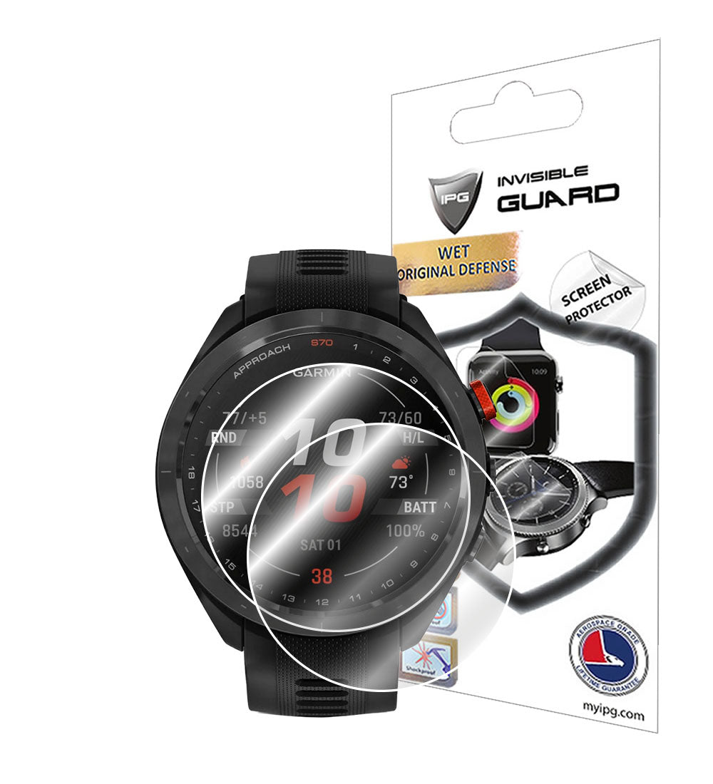 Garmin Approach S70 Akıllı Saat için IPG Orijinal Ekran Koruyucu (2 Adet) (Hidrojel)