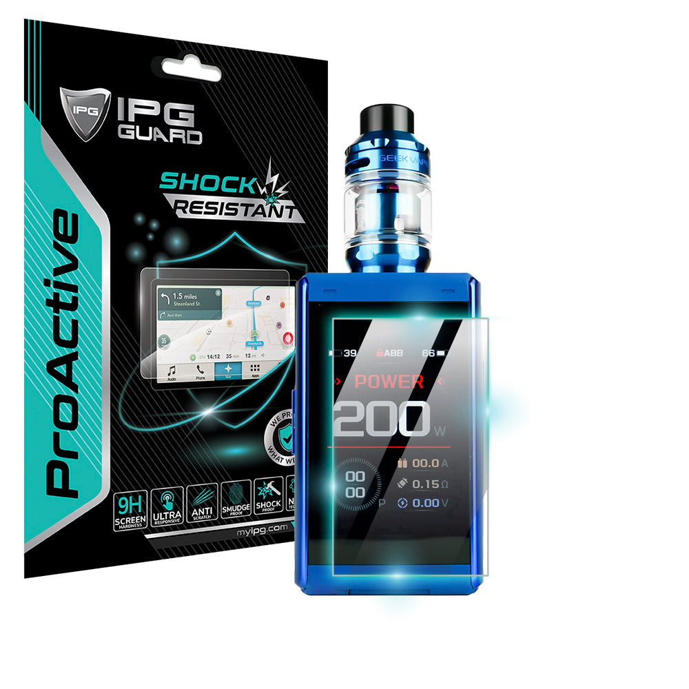 IPG ProActive for Geekvape T200 Aegis Touch Kit e-cigarette Smart Handheld SCREEN Protector (2 Units)