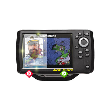Humminbird Helix 5 - 5" inç Balık Bulucu Sonar Radar Harita Çizici Dönüştürücü Ekranı için IPG Anti-Glare Yansıma Önleyici Ekran Koruyucu