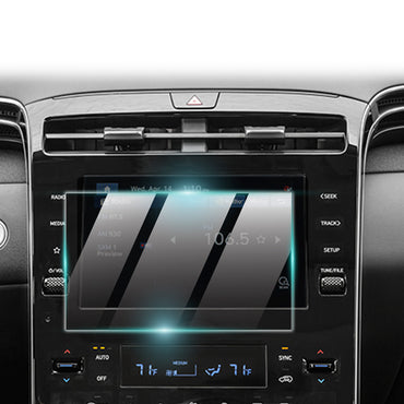 Hyundai Tucson SE - SEL- XRT BLUE 2022-2024 & Tucson Plug-in Hybrid Essentail N-Line 2023 & Santa Cruz SE-SEL-SEL-Night/Premium 2022-2024 8" inç Navigasyon için 9H Nano IPG ProActive Ekran Koruyucu