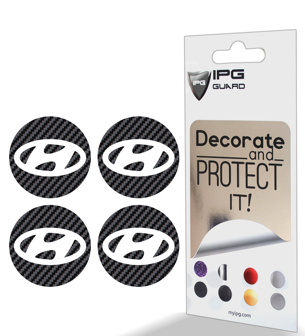 IPG Decorative for Hyundai Sonata - Azera - Santa Fe 2011-2023 Logo Center Cap Wheel Tire Decals Stickers Logo (Center Cap:2.31"-4 Units)