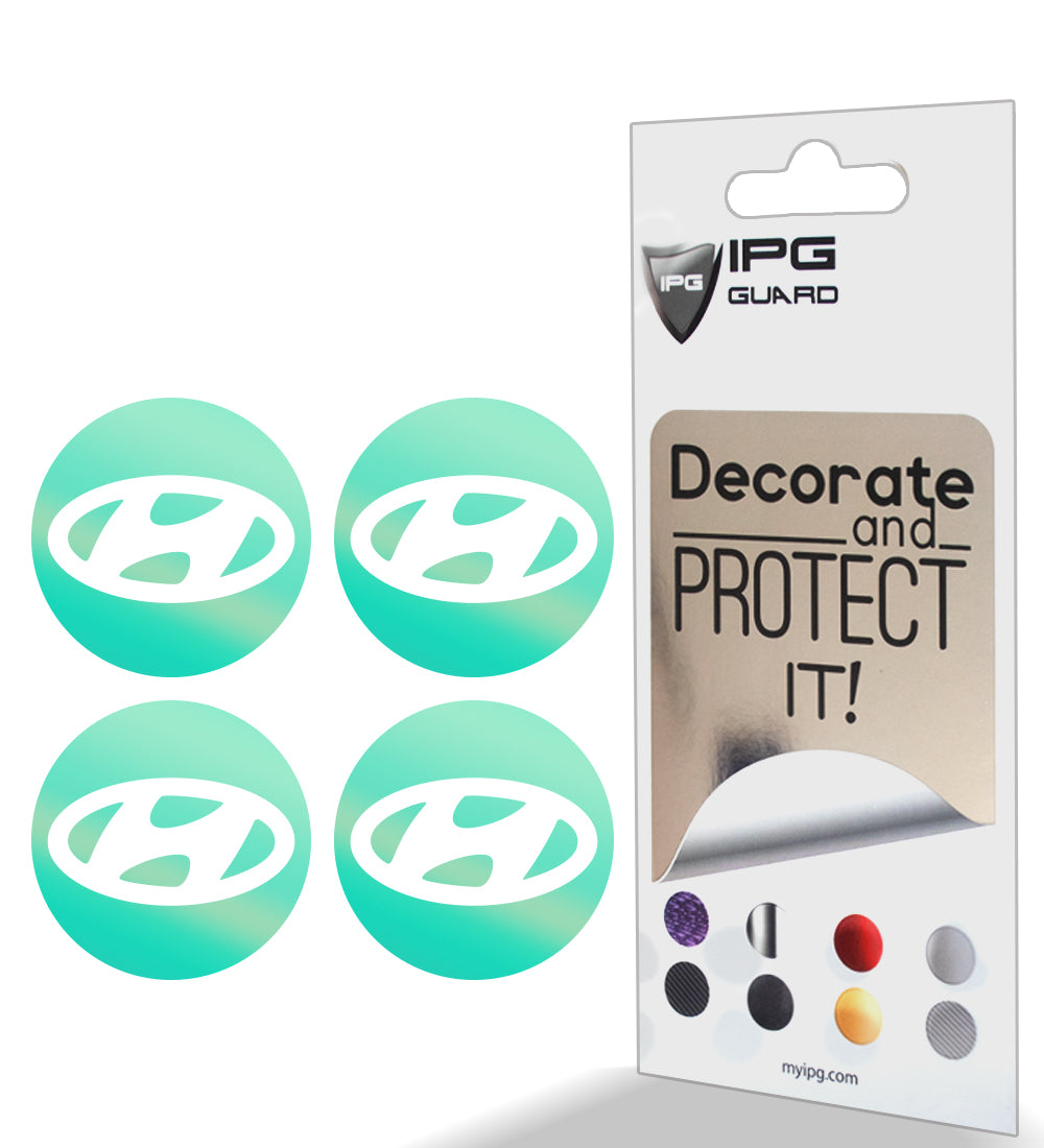 IPG Decorative for Hyundai Sonata - Azera - Santa Fe 2011-2023 Logo Center Cap Wheel Tire Decals Stickers Logo (Center Cap:2.31"-4 Units)