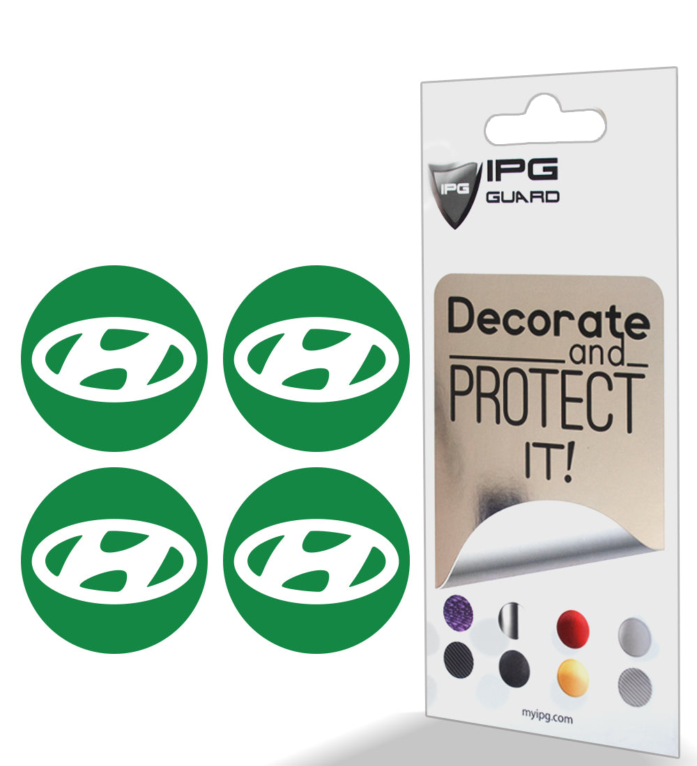 IPG Decorative for Hyundai Sonata - Azera - Santa Fe 2011-2023 Logo Center Cap Wheel Tire Decals Stickers Logo (Center Cap:2.31"-4 Units)