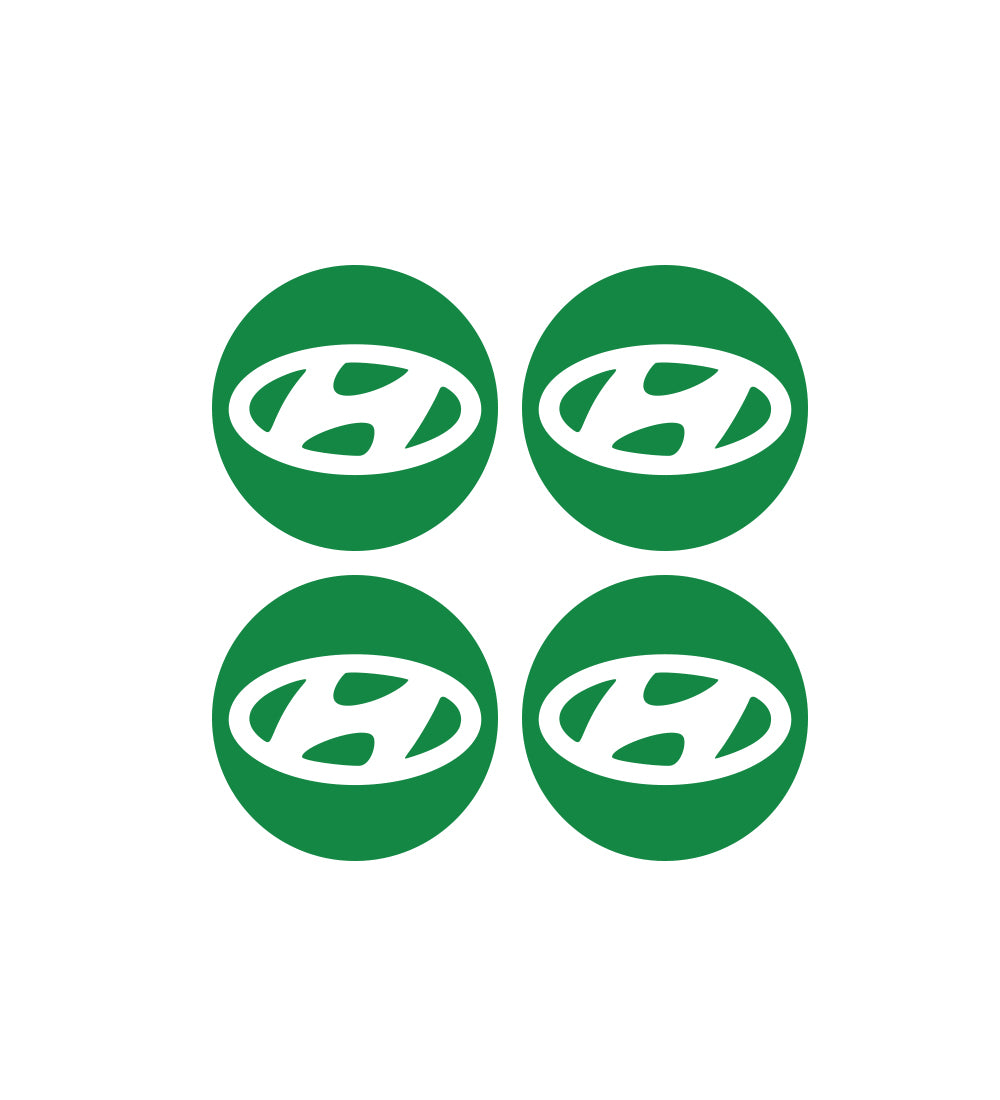IPG Decorative for Hyundai Sonata - Azera - Santa Fe 2011-2023 Logo Center Cap Wheel Tire Decals Stickers Logo (Center Cap:2.31"-4 Units)