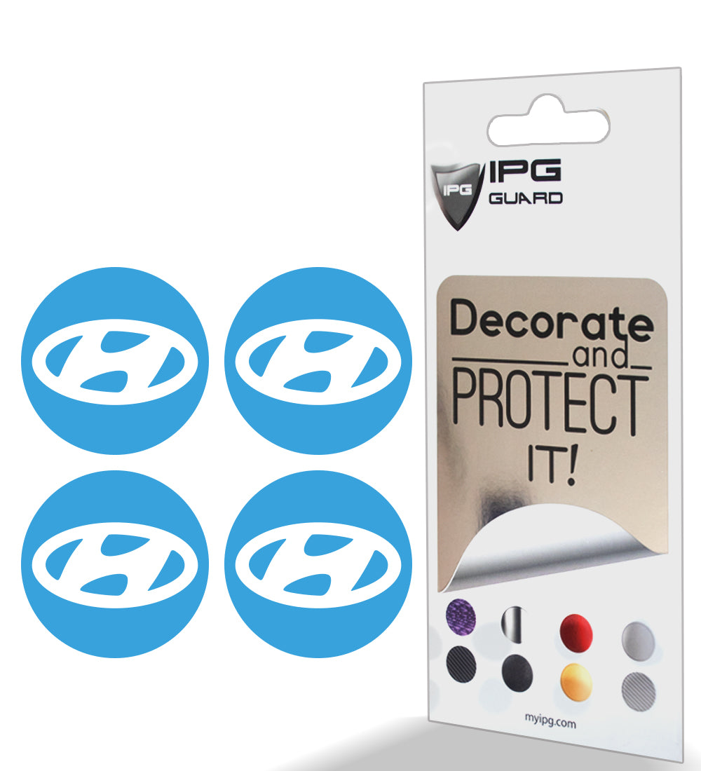 IPG Decorative for Hyundai Sonata - Azera - Santa Fe 2011-2023 Logo Center Cap Wheel Tire Decals Stickers Logo (Center Cap:2.31"-4 Units)