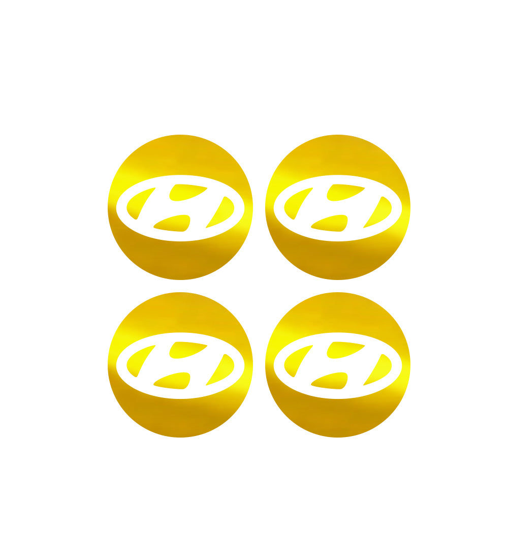 IPG Decorative for Hyundai Sonata - Azera - Santa Fe 2011-2023 Logo Center Cap Wheel Tire Decals Stickers Logo (Center Cap:2.31"-4 Units)