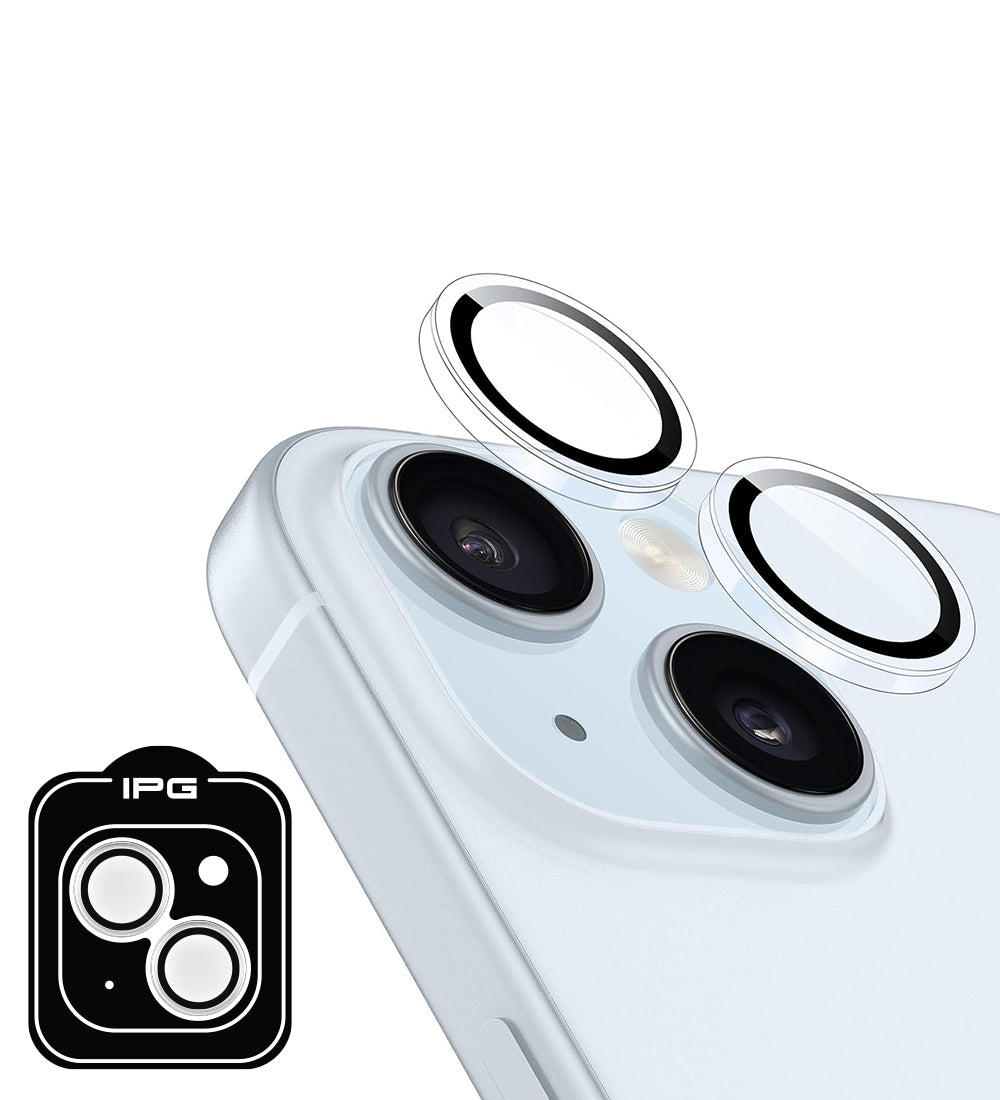 IPG ProLens Apple iPhone 15 - 15 Plus için Şeffaf Kamera Lens Koruyucu (Şeffaf)