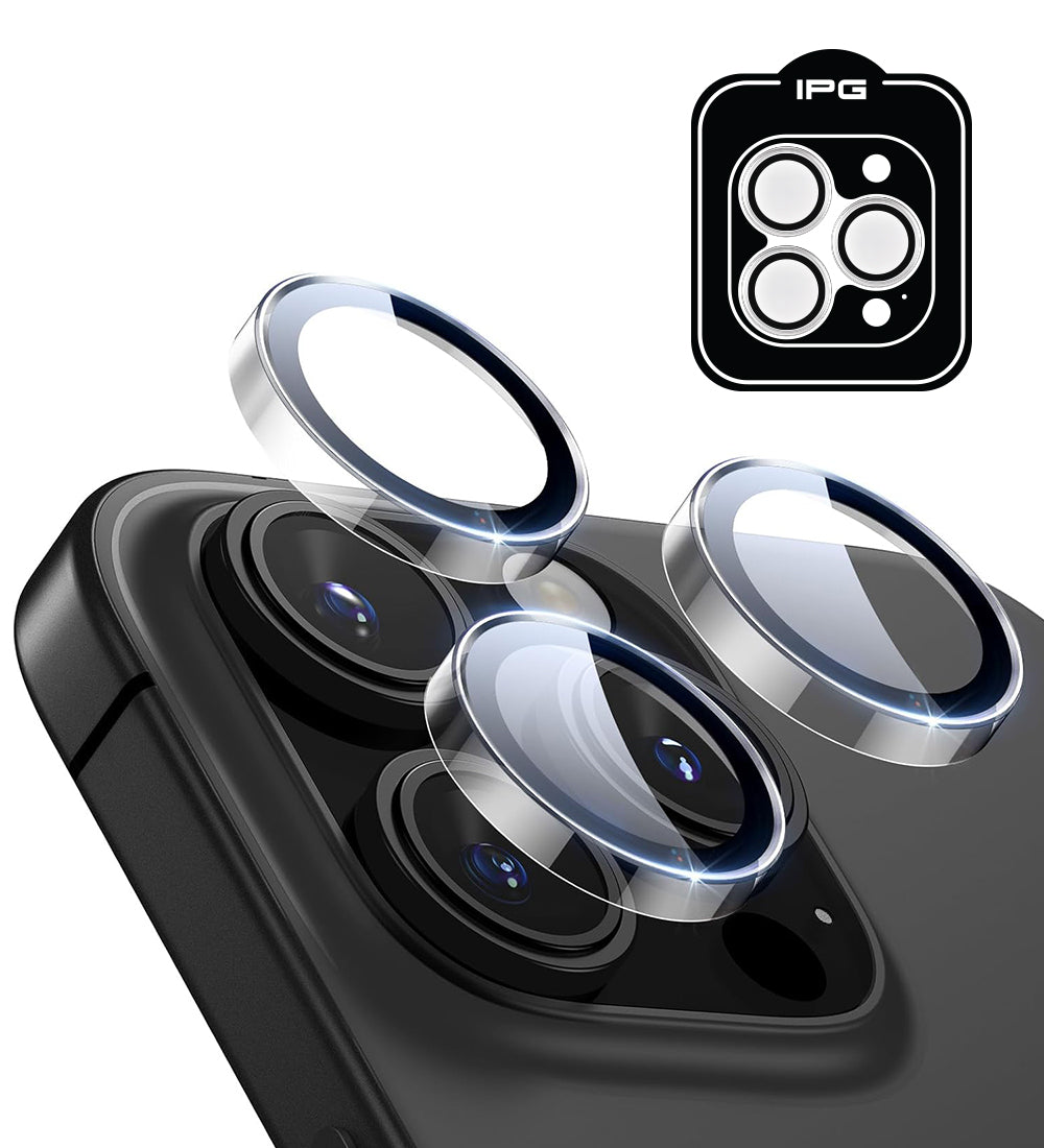 IPG ProLens Apple iPhone 16 Pro - 16 Pro Max için Şeffaf Kamera Lens Koruyucu (Şeffaf)