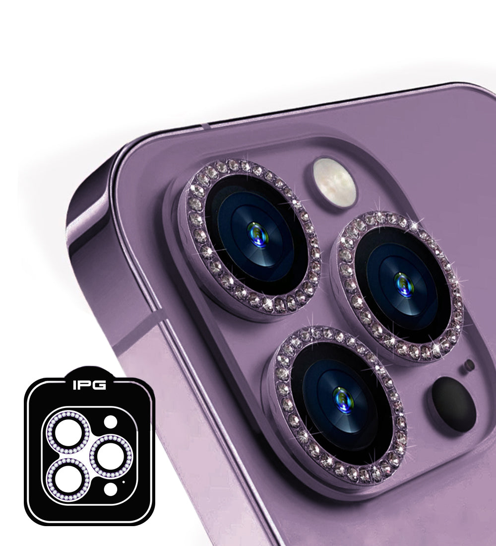 IPG ProLens for Apple iPhone 15 Pro - 15 Pro Max DIAMOND FRAME CAMERA LENS Protector (4 Color Options)