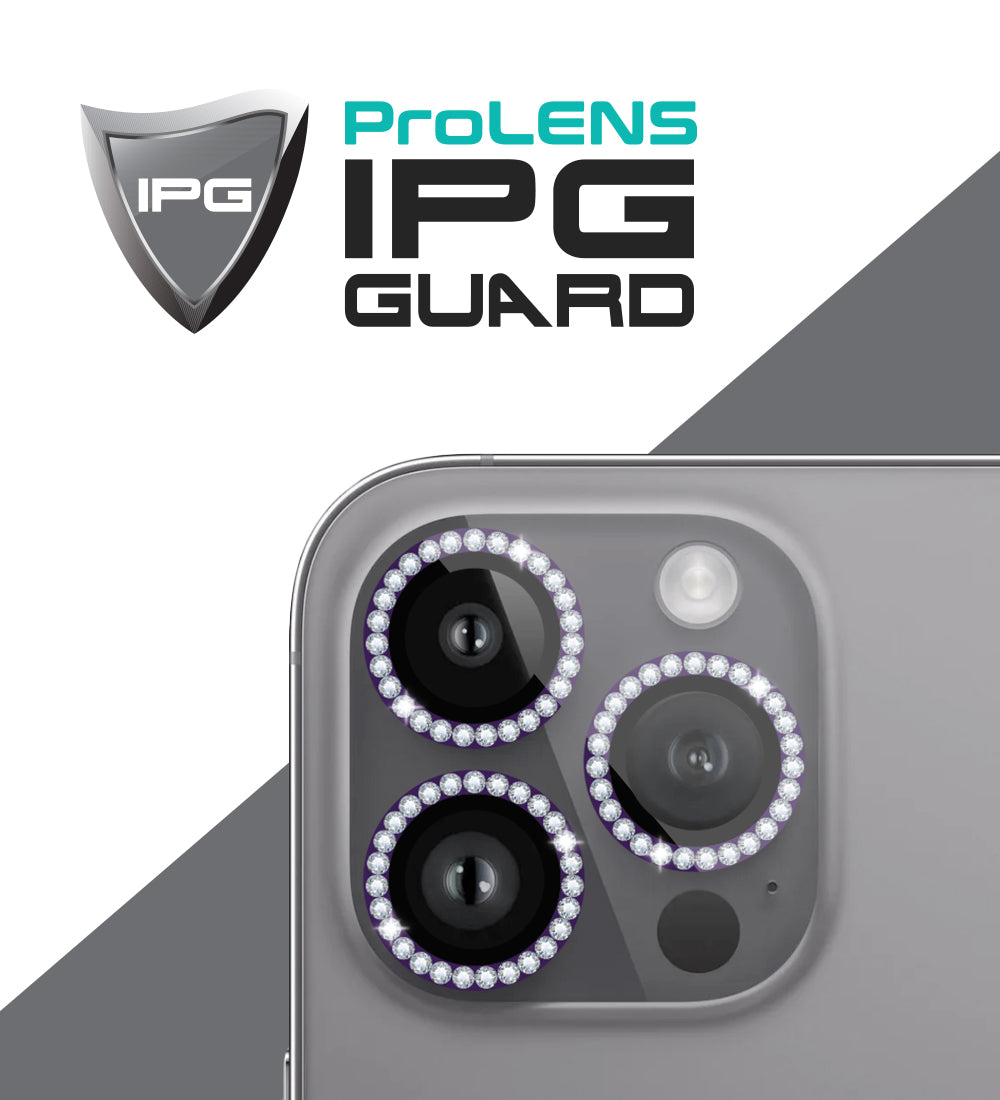 IPG ProLens Apple iPhone 16 Pro - 16 Pro Max için Elmas - Taşlı Kamera Lens Koruyucu (4 Farklı Renk Seçeneğiyle)