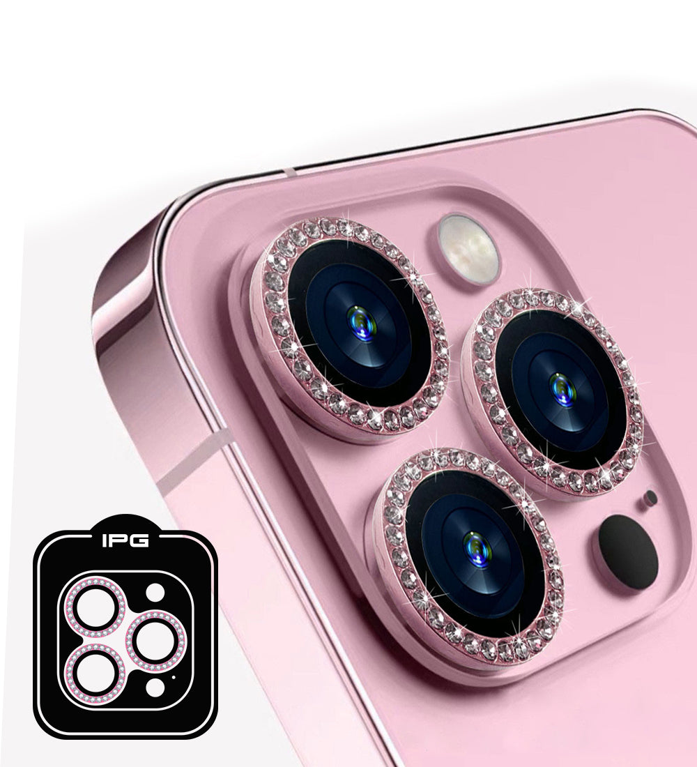 IPG ProLens for Apple iPhone 15 Pro - 15 Pro Max DIAMOND FRAME CAMERA LENS Protector (4 Color Options)