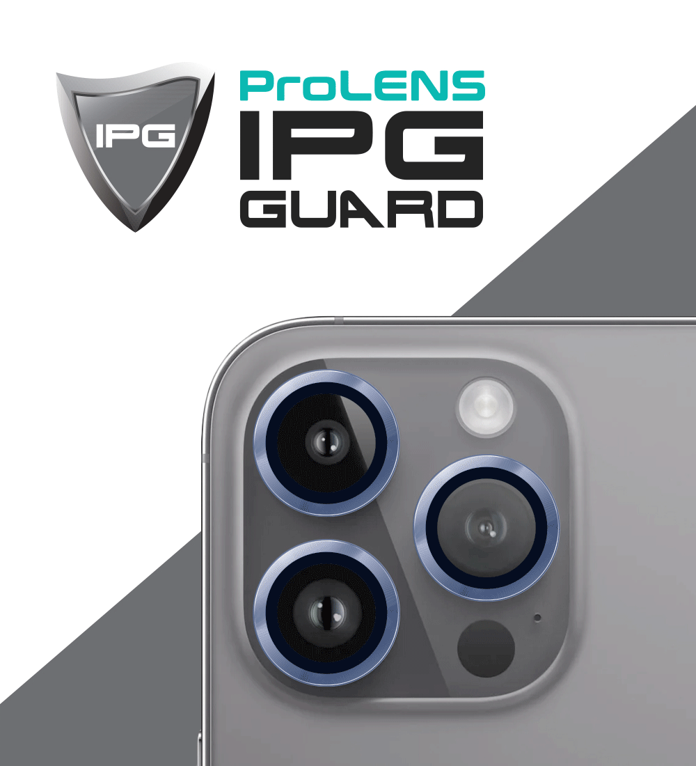 IPG ProLens for Apple iPhone 15 Pro - 15 Pro Max CD TRACK FRAME CAMERA LENS Protector (4 Color Options)