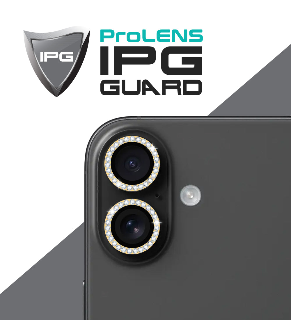 IPG ProLens Apple iPhone 16 - 16 Plus için Elmas - Taşlı Kamera Lens Koruyucu (4 Farklı Renk Seçeneğiyle)