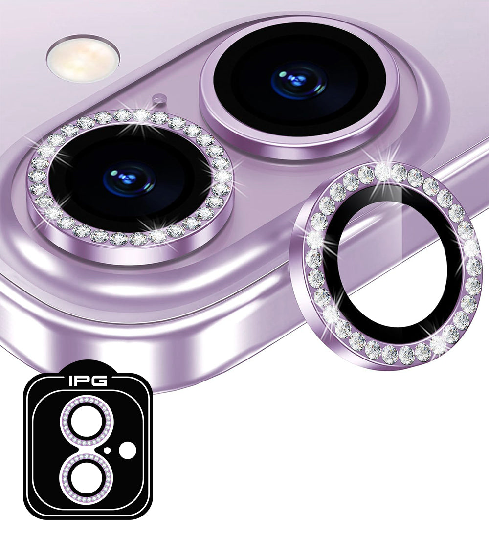 IPG ProLens Apple iPhone 16 - 16 Plus için Elmas - Taşlı Kamera Lens Koruyucu (4 Farklı Renk Seçeneğiyle)