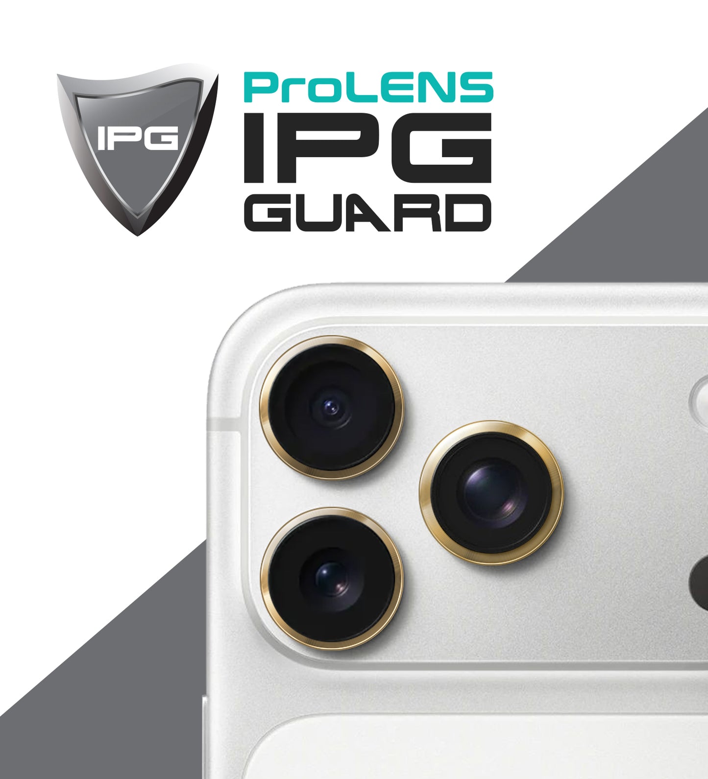 IPG ProLens for Apple iPhone 17 Pro - 17 Pro Max CD TRACK FRAME CAMERA LENS Protector (5 Color Options)