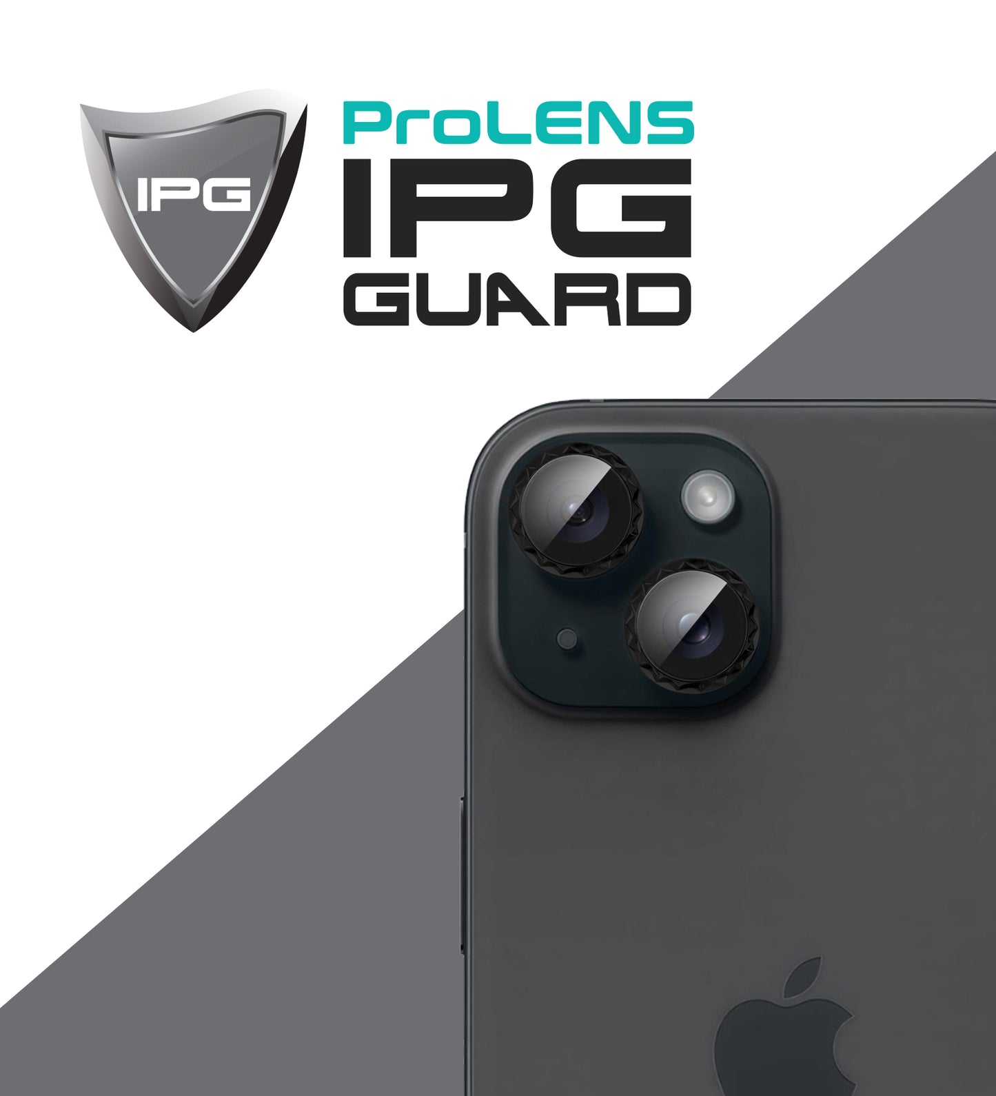 IPG ProLens for Apple iPhone 15 / 15 Plus Rhombic 3D Diamond Individual Frame Camera Lens Protector (2 Color Options)