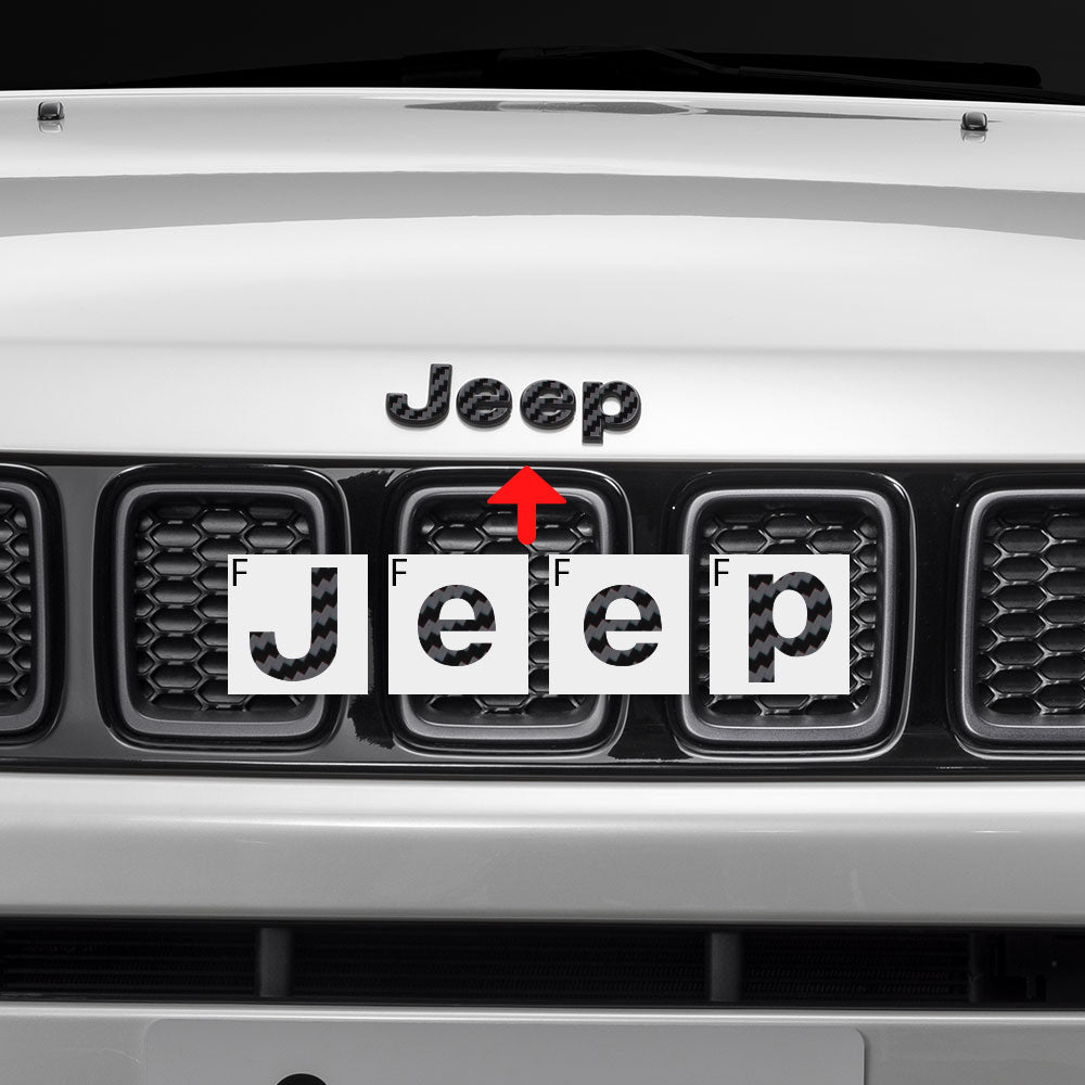 Jeep Compass MP 2017-2019 Ön ve Arka Amblem için IPG Dekoratif Koruyucu Logo Sticker Etiket Aksesuar Vinil