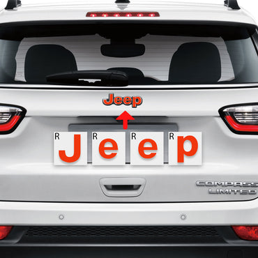 Jeep Compass MP 2017-2019 Ön ve Arka Amblem için IPG Dekoratif Koruyucu Logo Sticker Etiket Aksesuar Vinil