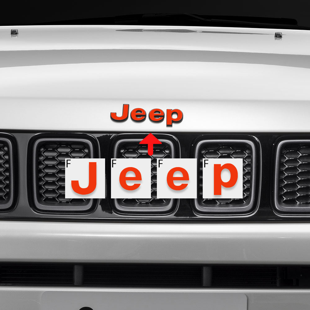 Jeep Compass MP 2017-2019 Ön ve Arka Amblem için IPG Dekoratif Koruyucu Logo Sticker Etiket Aksesuar Vinil