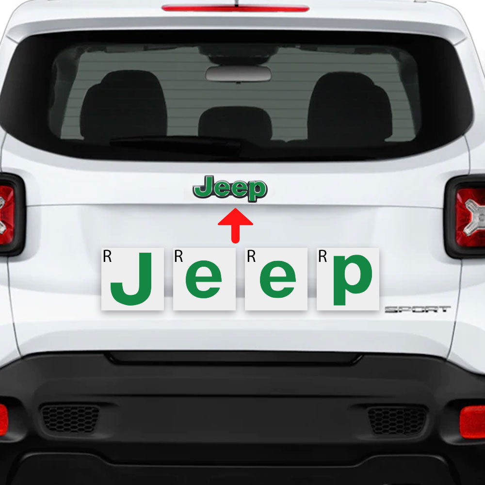 Jeep Renegade 2015 - 2020 Ön Ve Arka Amblem için IPG Dekoratif Koruyucu Logo Sticker Etiket Aksesuar Vinil
