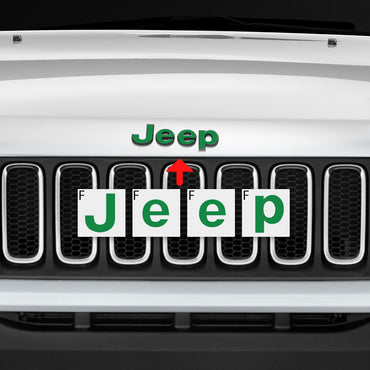 Jeep Renegade Limited 2015 - 2020 Ön ve Arka Amblem için IPG Dekoratif Koruyucu Logo Sticker Etiket Aksesuar Vinil